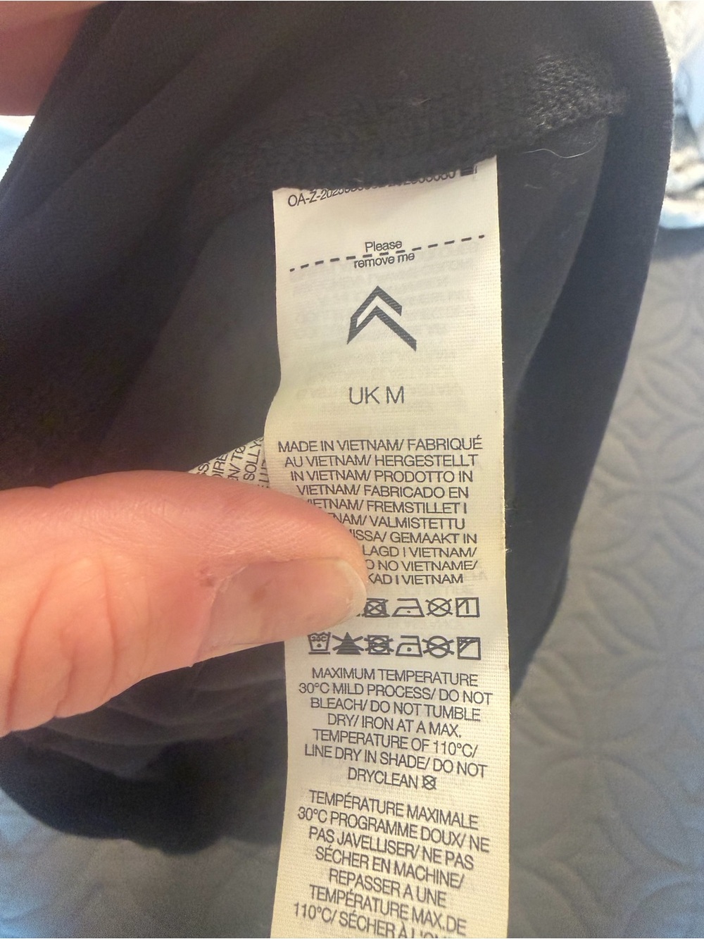 ONER black athletic skirt